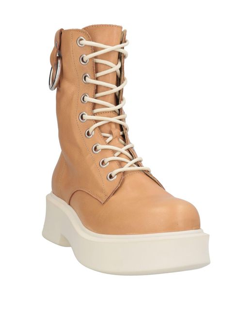 Baldinini Natural Tan Ankle Boots Calfskin