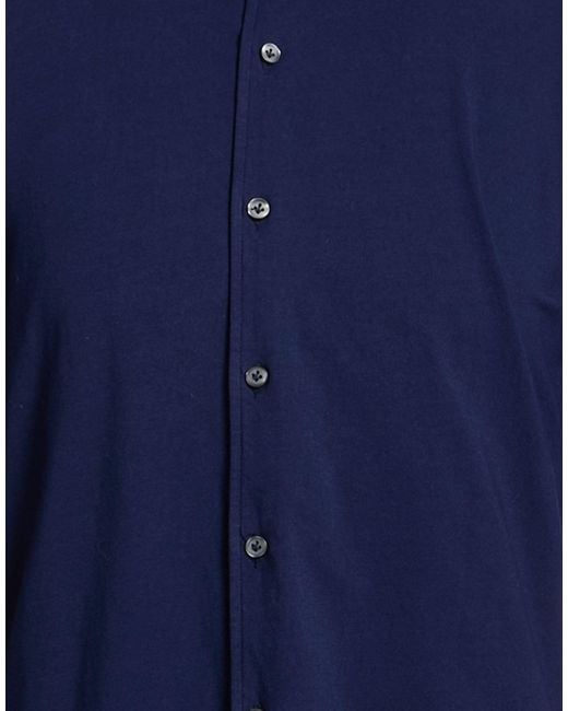 Sonrisa Blue Shirt Cotton, Elastane for men