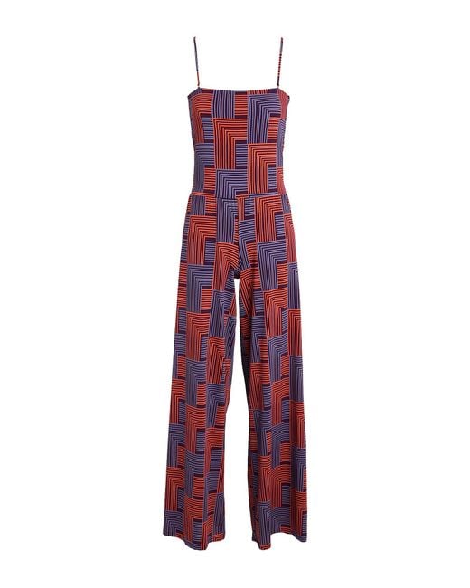 Siyu Red Jumpsuit Polyamide, Elastane