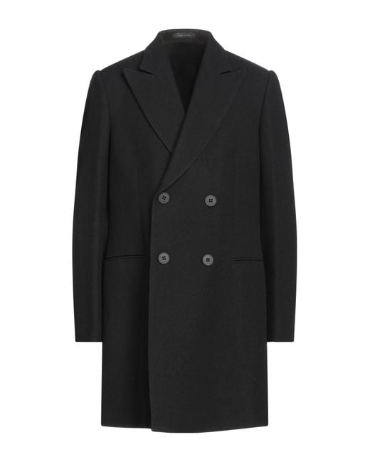 Emporio Armani Coat in Black for Men Lyst UK