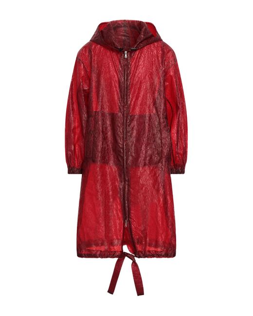 Dries Van Noten Red Overcoat & Trench Coat for men