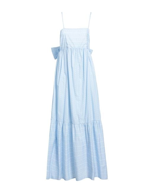 Twinset Blue Maxi-Kleid