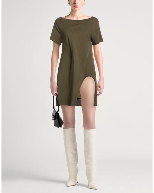 Courreges Green Mini Dresses