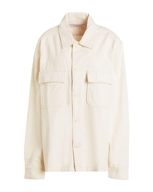 Calvin Klein White Denim Shirt for men