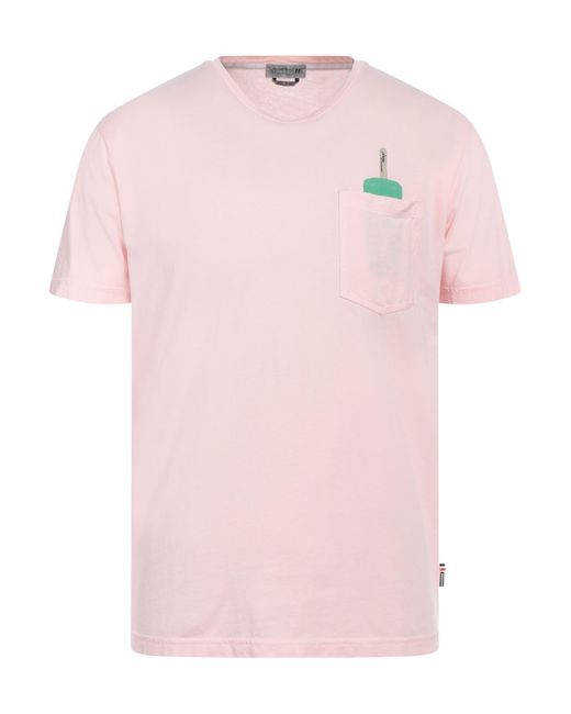 Daniele Alessandrini Pink T-shirt for men