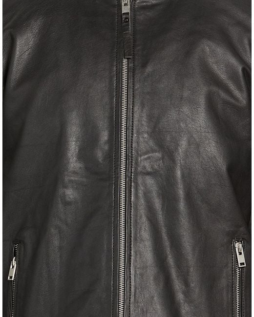 Bolongaro Trevor Black Jacket Sheepskin for men
