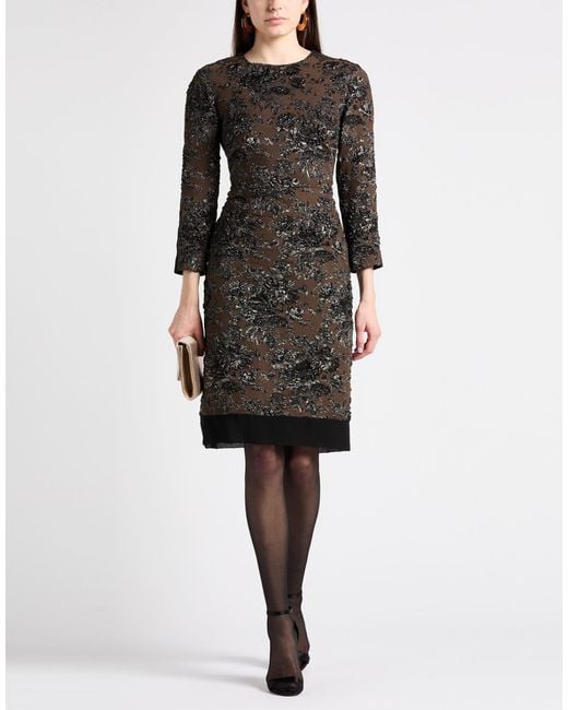 N°21 Black Midi Dress Polyamide, Polyester, Elastane, Polyurethane, Modal