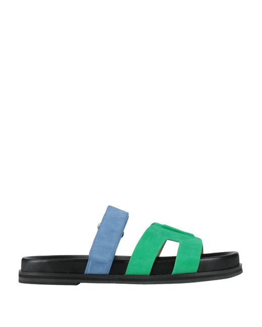 Bibi Lou Green Sandals Leather