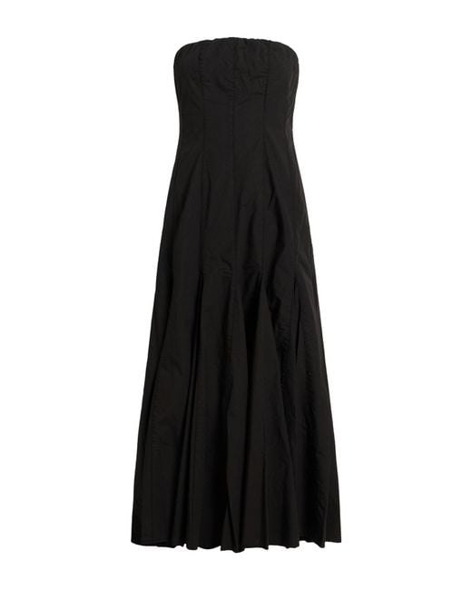 ALESSIA SANTI Black Midi Dress Cotton