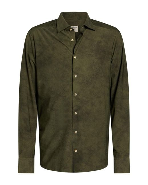 Stenstroms Green Shirt Polyamide, Elastane for men