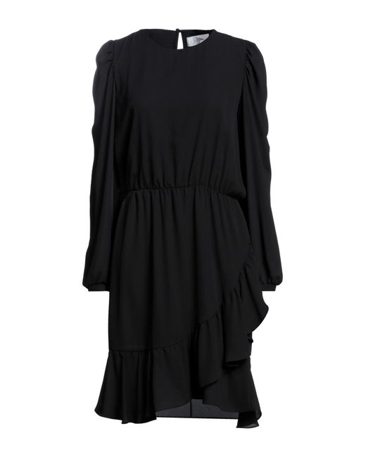 Soallure Black Midi Dress