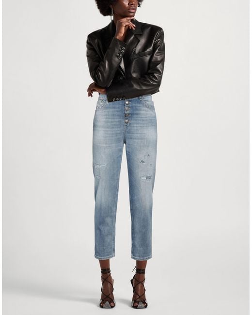 Dondup Blue Jeans Cotton, Elastomultiester, Elastane