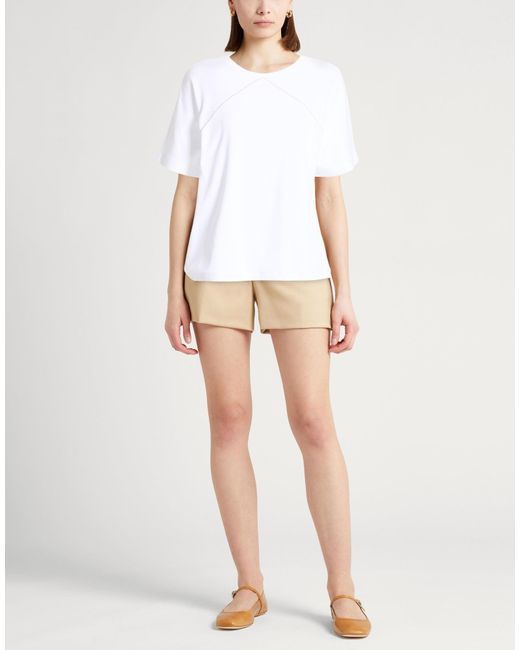 Fabiana Filippi White T-Shirt Cotton, Elastane