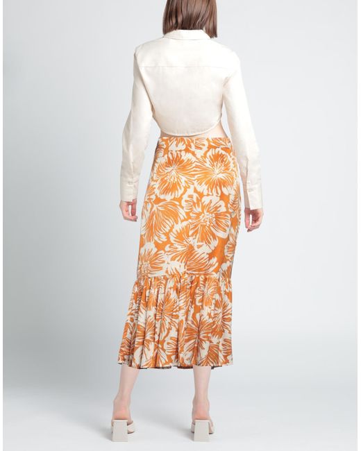 Sophie and Lucie Orange Maxi Skirt