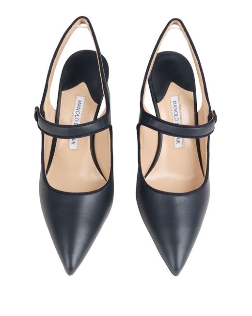 Manolo Blahnik Blue Pumps