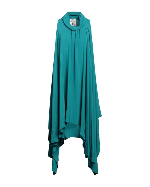 Semicouture Green Midi Dress