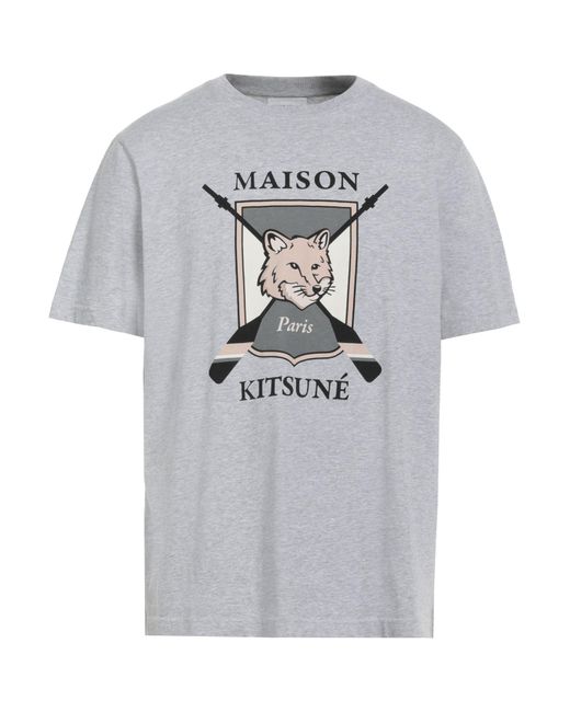 Maison Kitsuné Gray T-shirt for men
