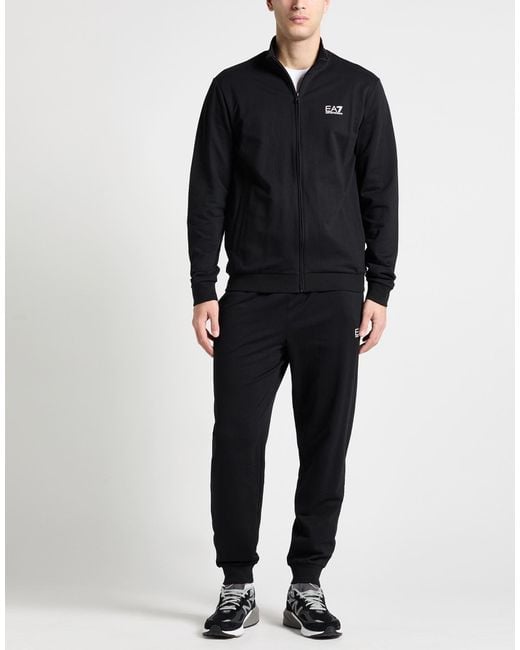 EA7 Black Tracksuits for men