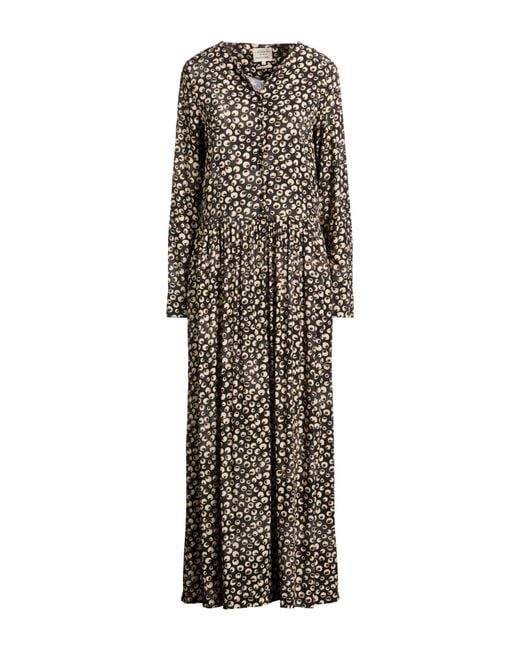 ALESSIA SANTI Black Midi Dress Viscose