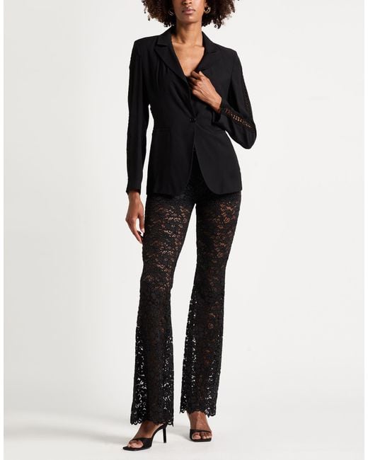 Liu Jo Black Blazer Viscose, Polyester