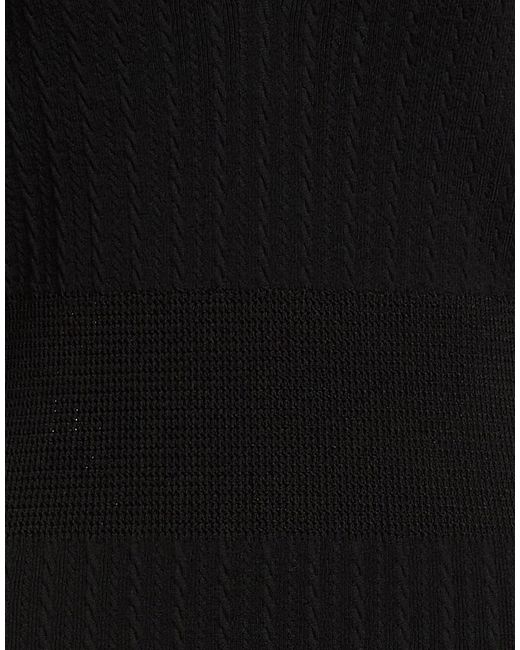 Versace Black Mini Dress Virgin Wool, Viscose, Polyamide, Elastane