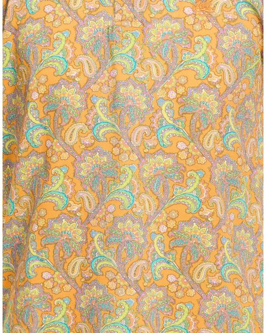 Etro Yellow Polo Shirt Cotton for men