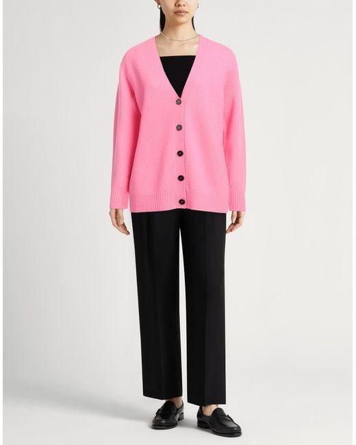 Jil Sander Pink Cardigan Wool