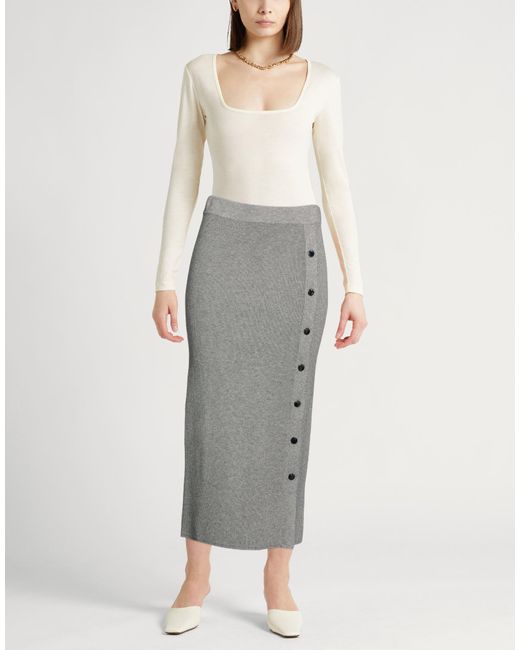Liu Jo Gray Midi Skirts