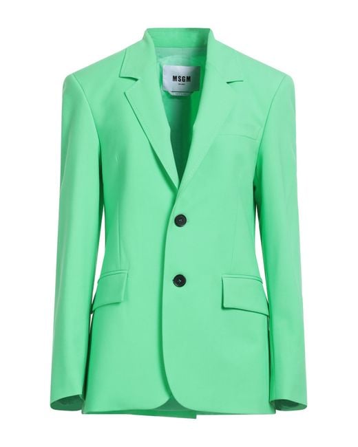 Blazer MSGM en coloris Green