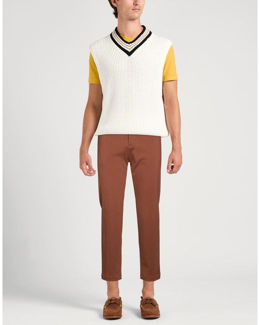 Officina 36 Brown Trouser for men
