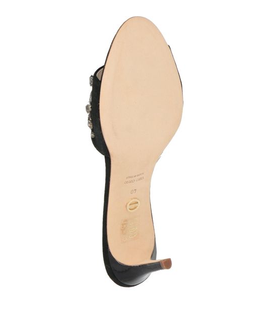 Borbonese Black Sandals