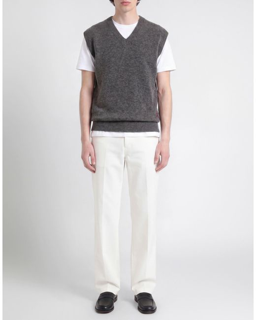 Amaranto Gray Sweater Alpaca Wool, Polyamide, Cashmere, Wool, Elastane for men