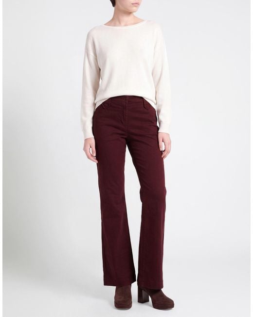 Manila Grace Red Jeans Cotton, Elastane