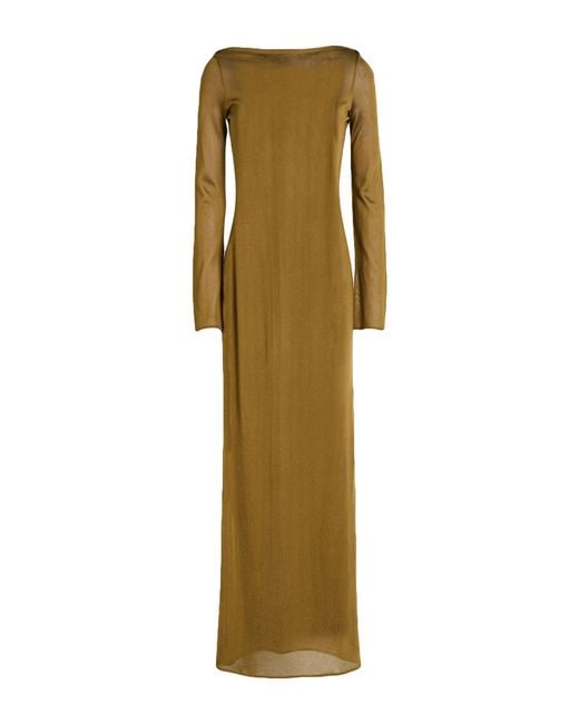 LA GALPA Metallic Maxi Dress