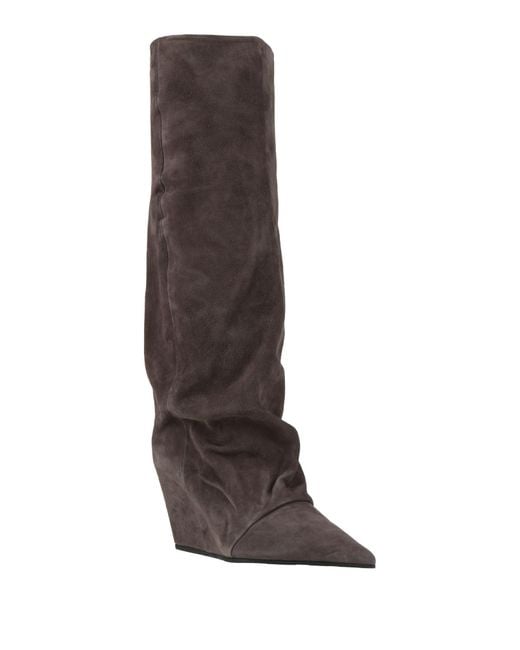 Vic Matié Brown Charcoal Boot Leather