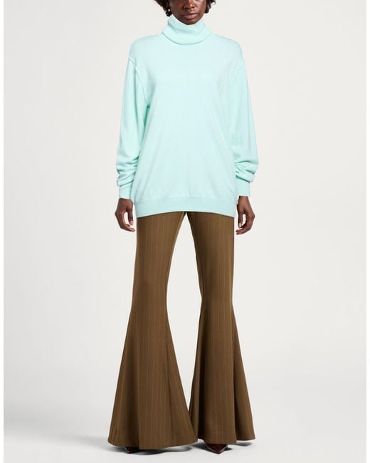 EMMA & GAIA Blue Turtleneck