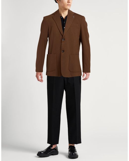 Officina 36 Brown Blazers for men