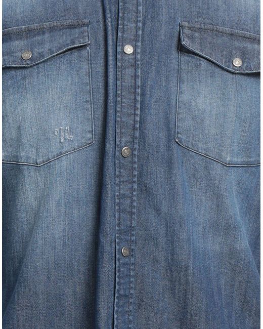 Dondup Blue Denim Shirt for men