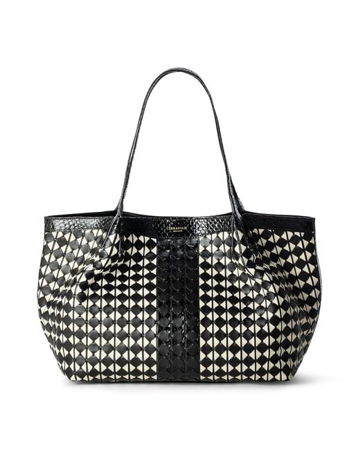 Serapian Black Handbag Leather