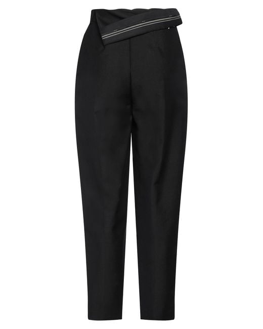 Fendi Black Pants Mohair Wool, Wool
