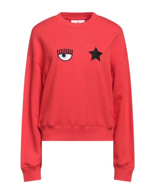 Chiara Ferragni Red Sweatshirt