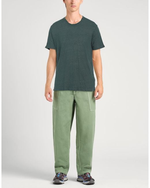 Boglioli Green T-Shirt Linen for men
