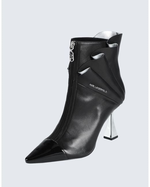 Karl Lagerfeld Black Ankle Boots