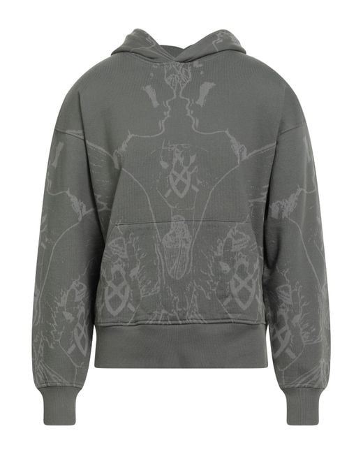 Daily Paper Gray Military Sweatshirt Cotton for men