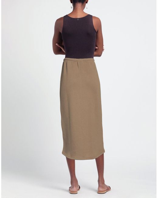 American Vintage Brown Midi Skirt