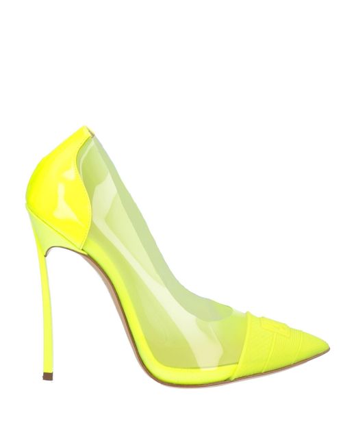 Casadei Yellow Pumps Plastic, Rubber