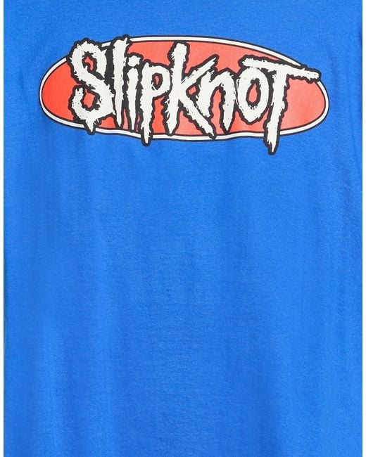 Pleasures Blue Slipknot By T-Shirt Cotton for men
