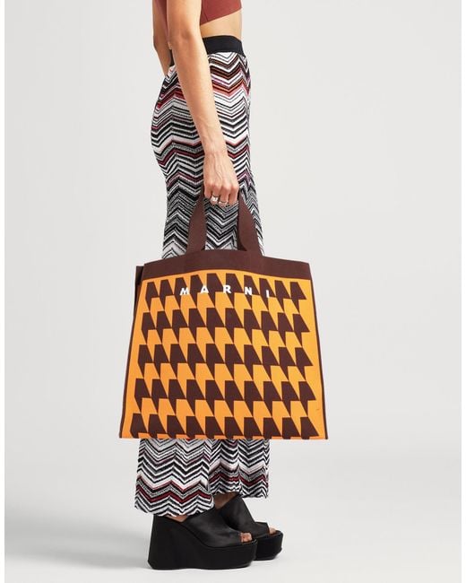 Marni Orange Handbag Polyester