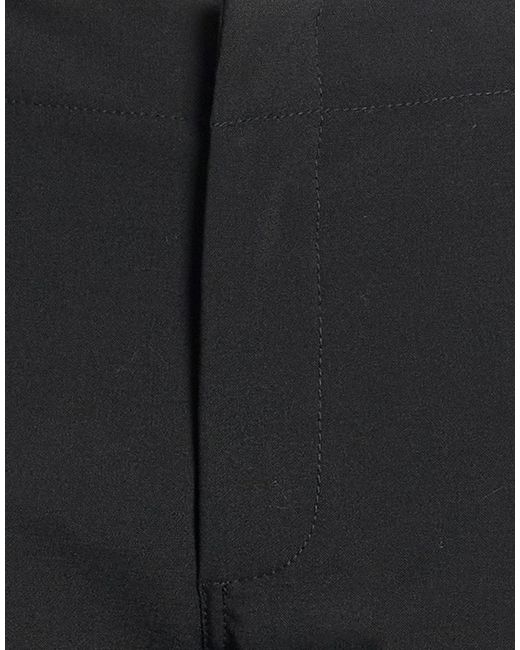 Dondup Black Pants Polyester, Virgin Wool, Elastane