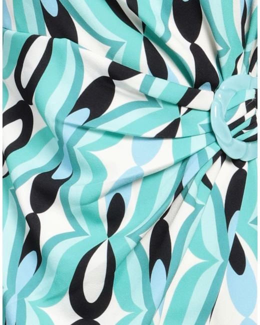 PATBO Blue Mini Dress Polyester, Elastane